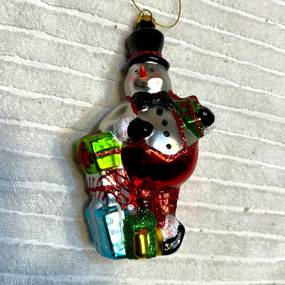 Vintage snowman ornament - Picture 1 of 2